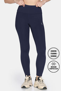 Zelocity Quick Dry Gym Leggings - Naval Academy — thumbnail 2